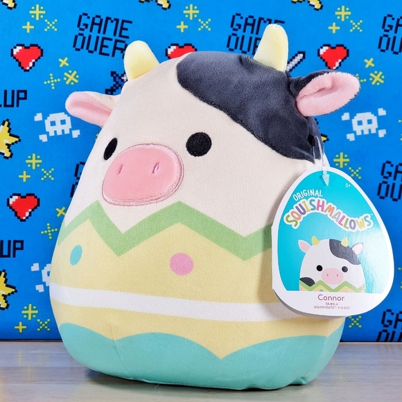 Squishmallow Connor the Cow inside Egg 8" UltraSoft Farm Pal Holiday Plush NWT - Picture 6 of 12